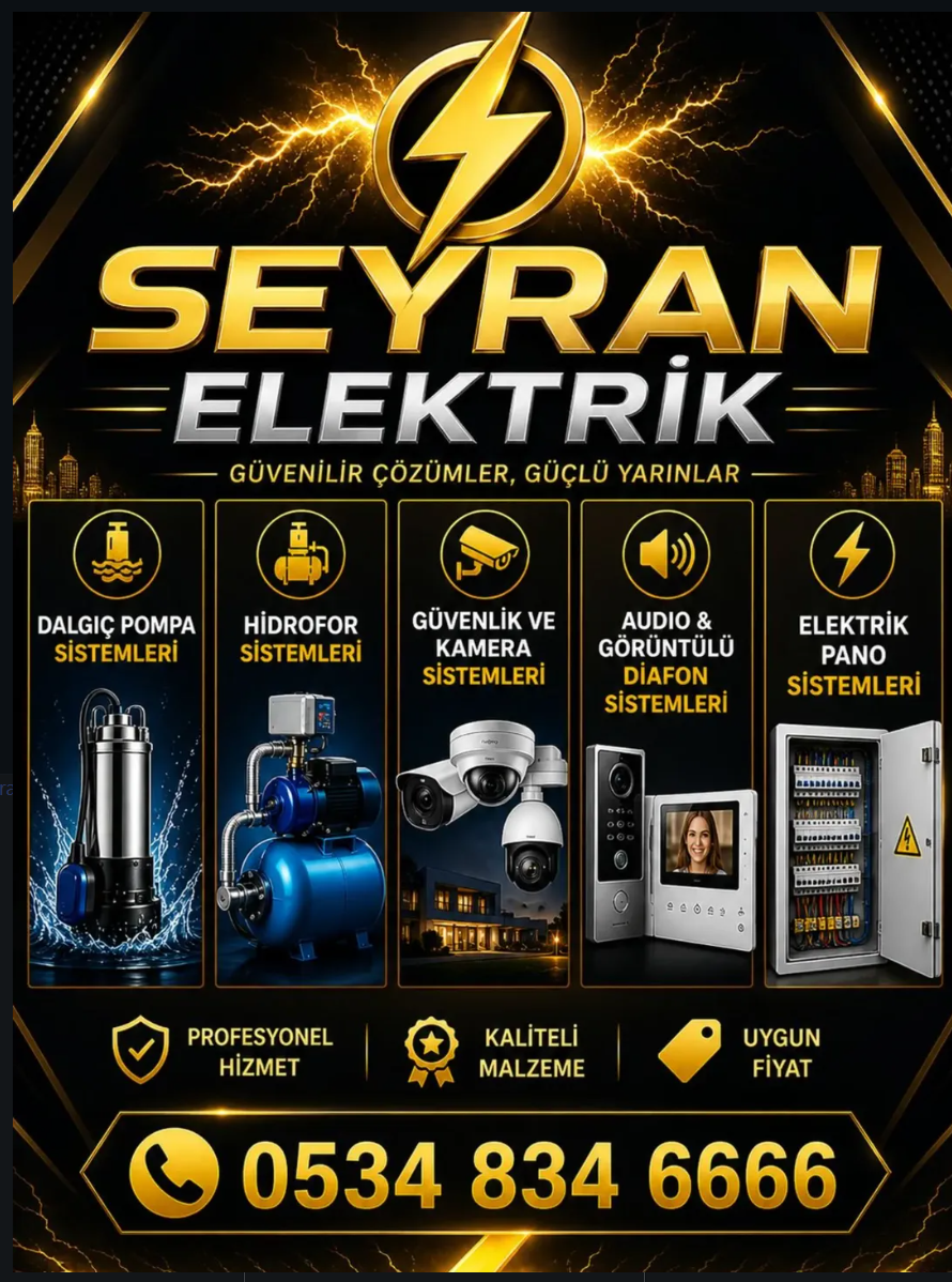 Seyran Elektrik hizmetleri ve iletişim numarası